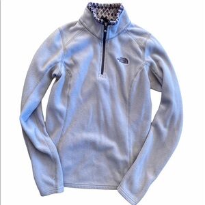 the north face 1/4 zip fleece sweatshirt pullover